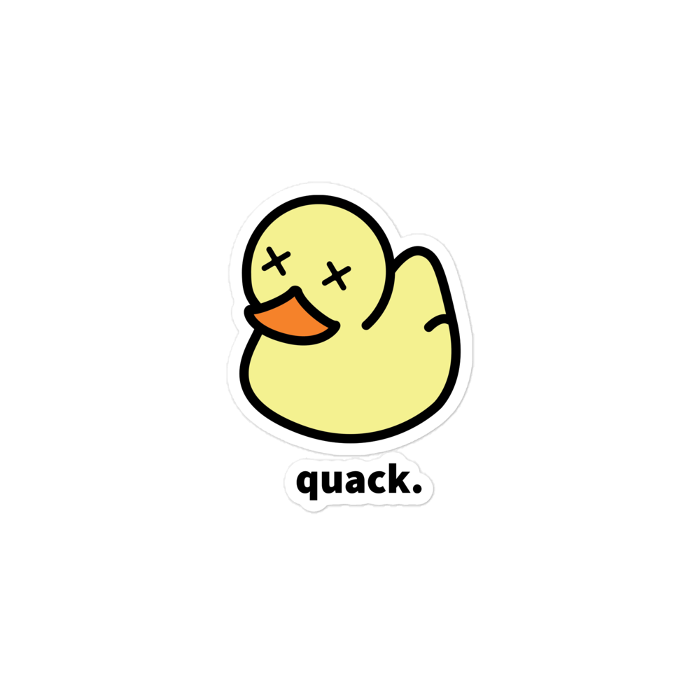 Matte Quack Sticker